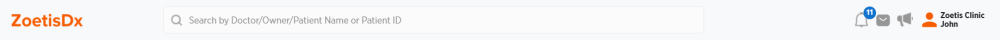 Top of page with notifications shown