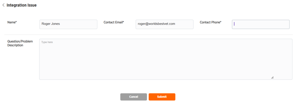 ZRL integration issue report page